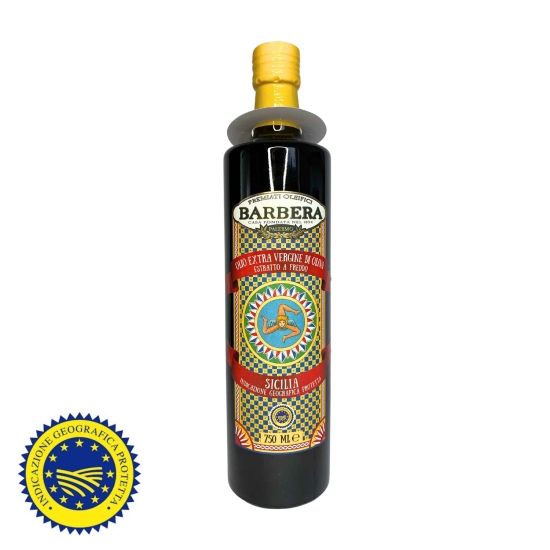 Certyfikowana Sycylijska oliwa DOP 750ml - OLIO BARBERA Sicilia DOP